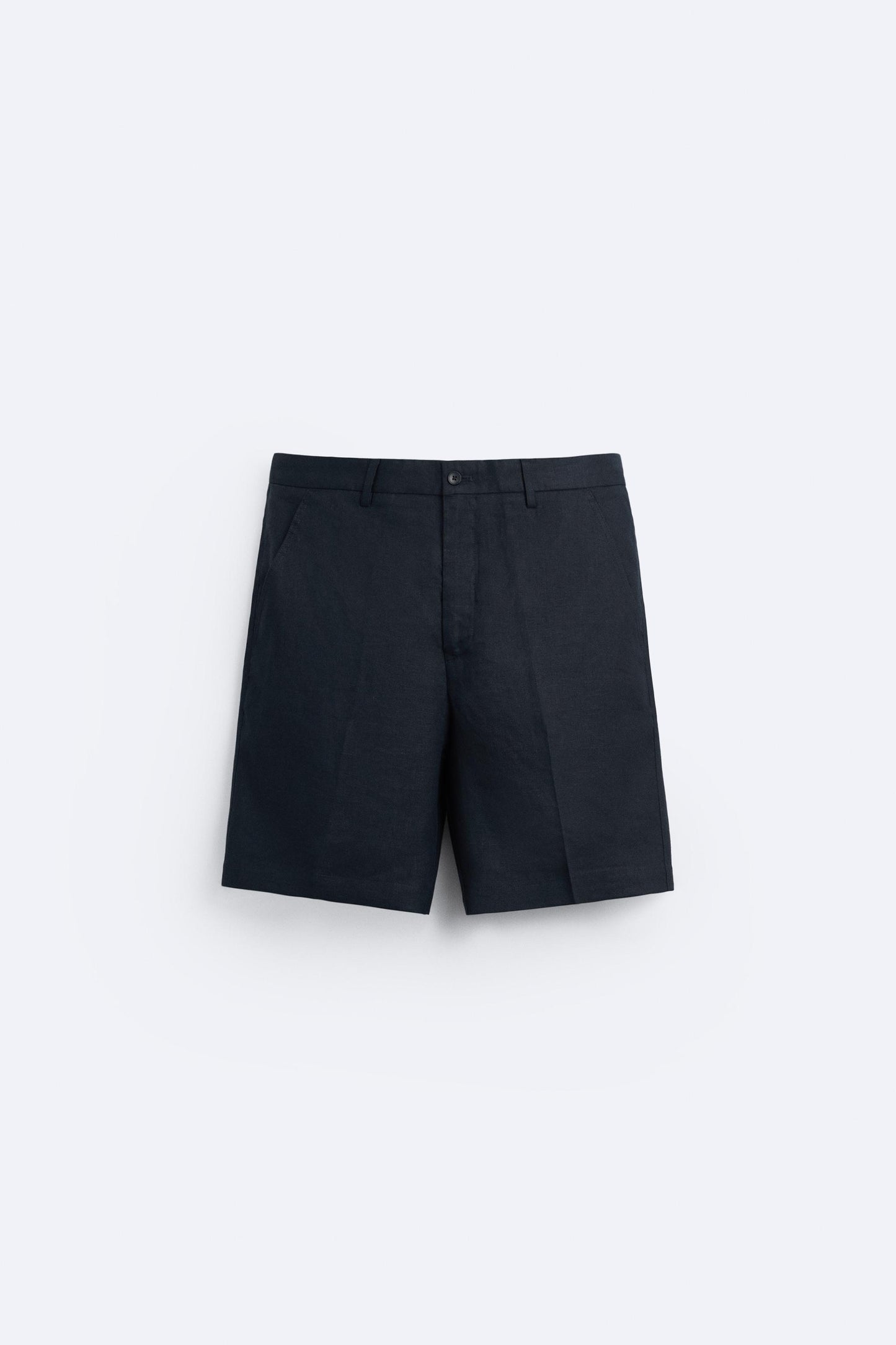 Navy Blue Linen Short