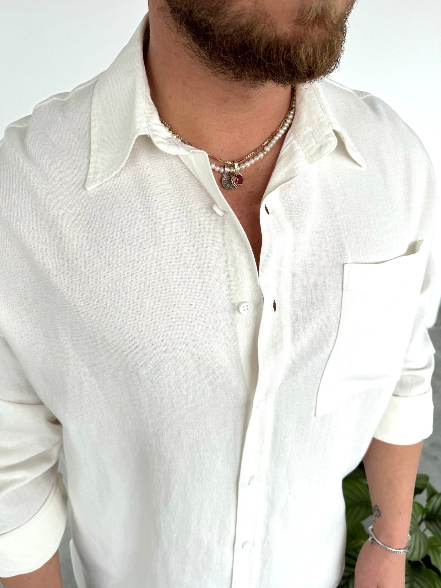 White Linen Shirt