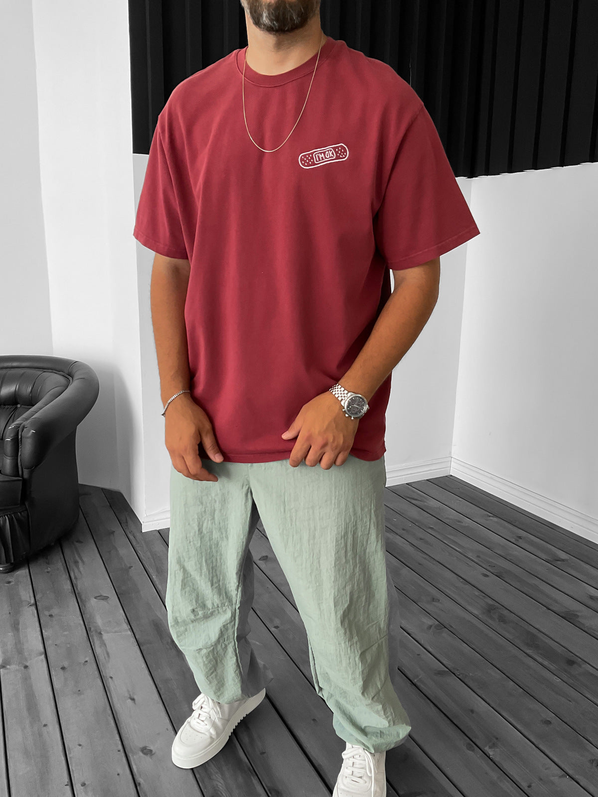Claret Red I'm Ok