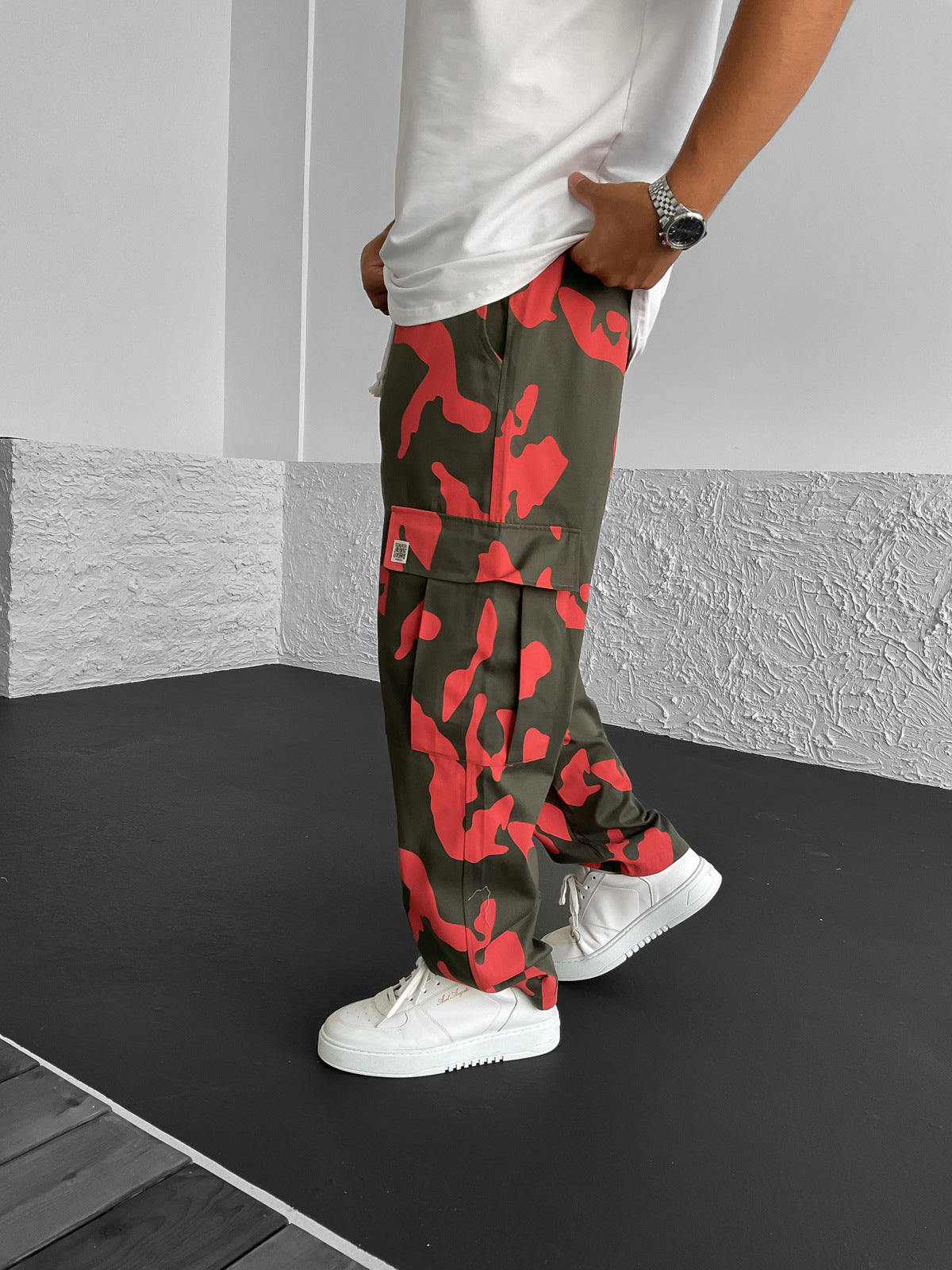 سراويل مموهة البضائع الكاكي