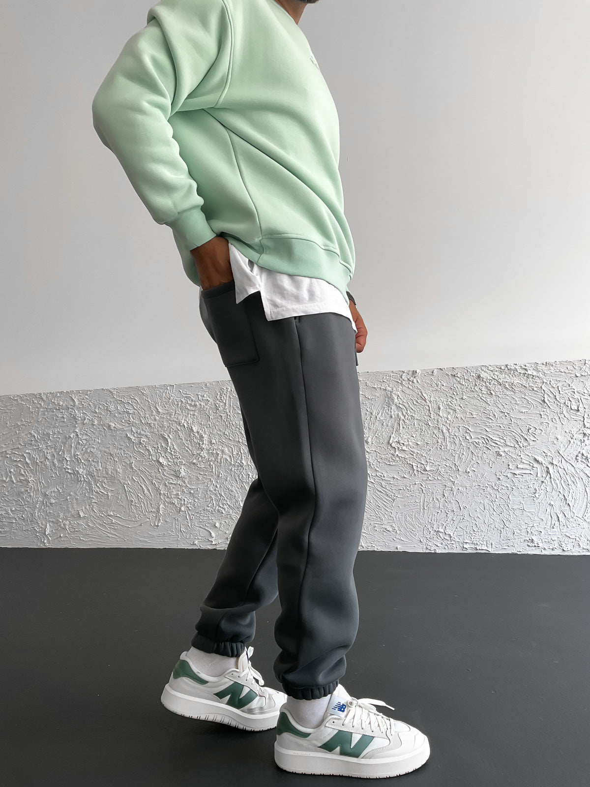 Smoked Cuff Elastic Pants