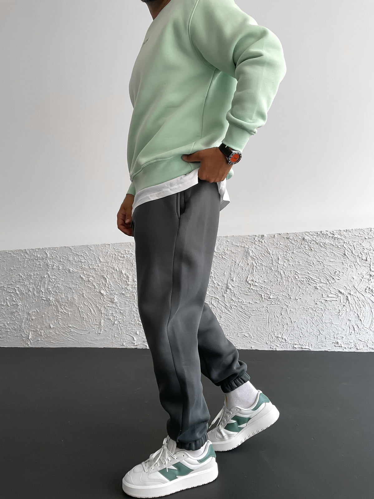 Smoked Cuff Elastic Pants
