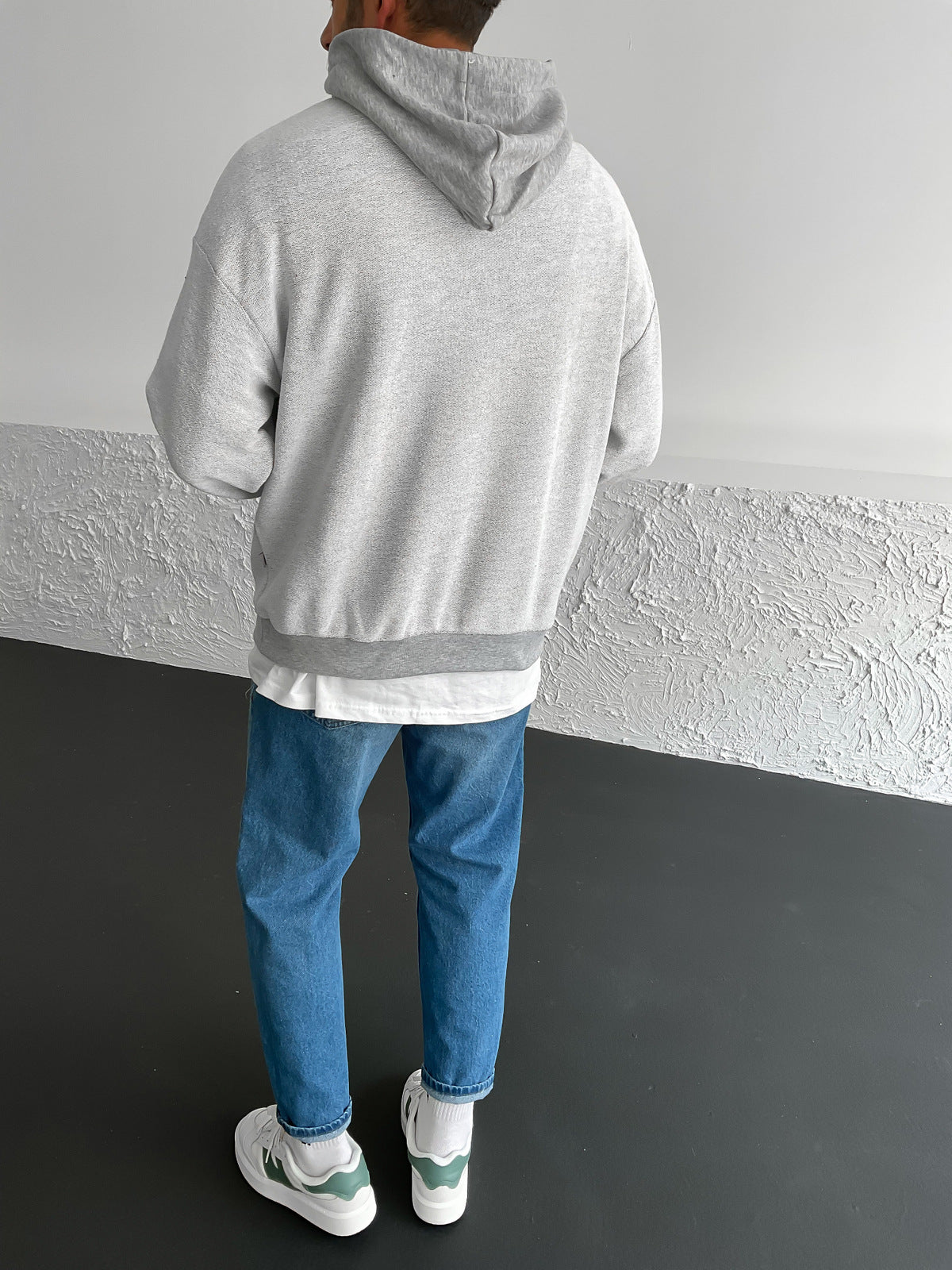 Light Grey Eternity Printed Hoodie
