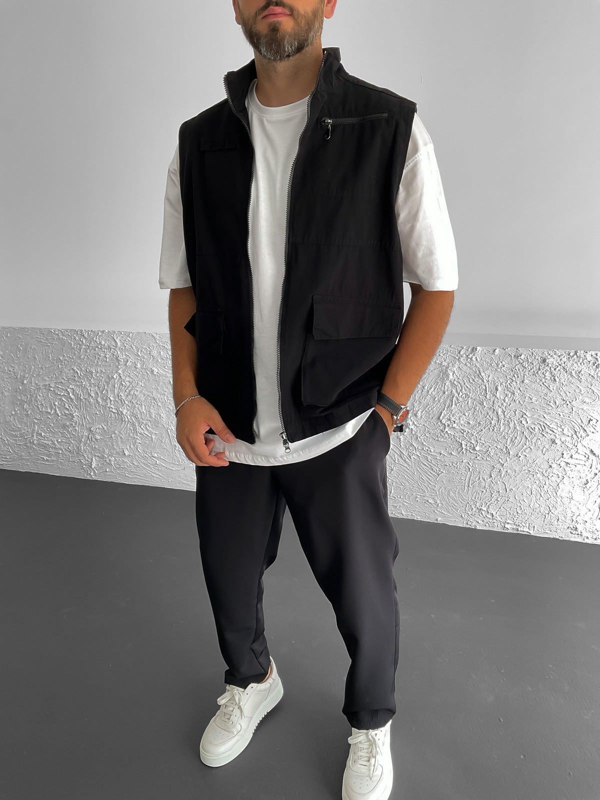 Black Utility Vest