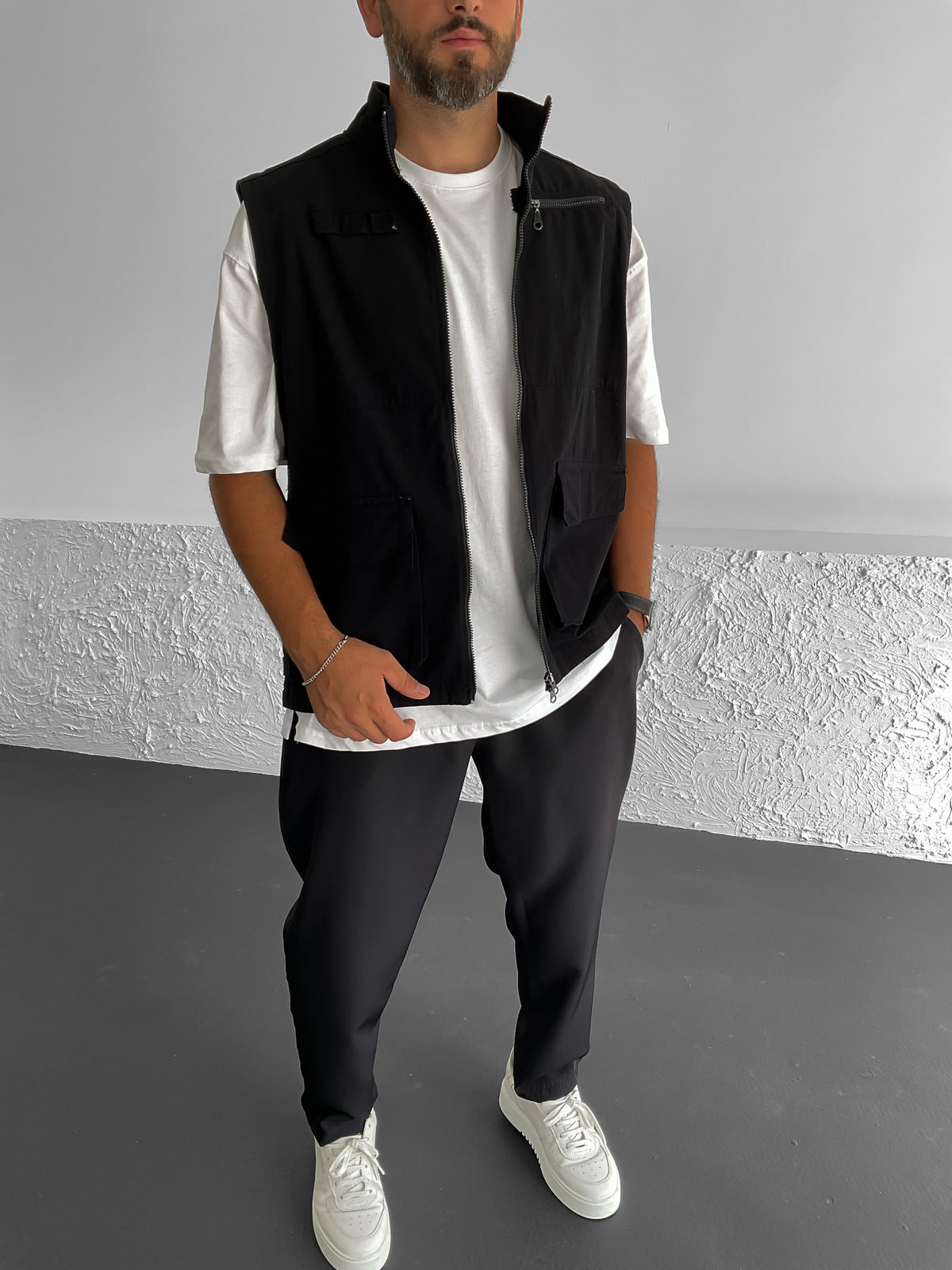 Black Utility Vest