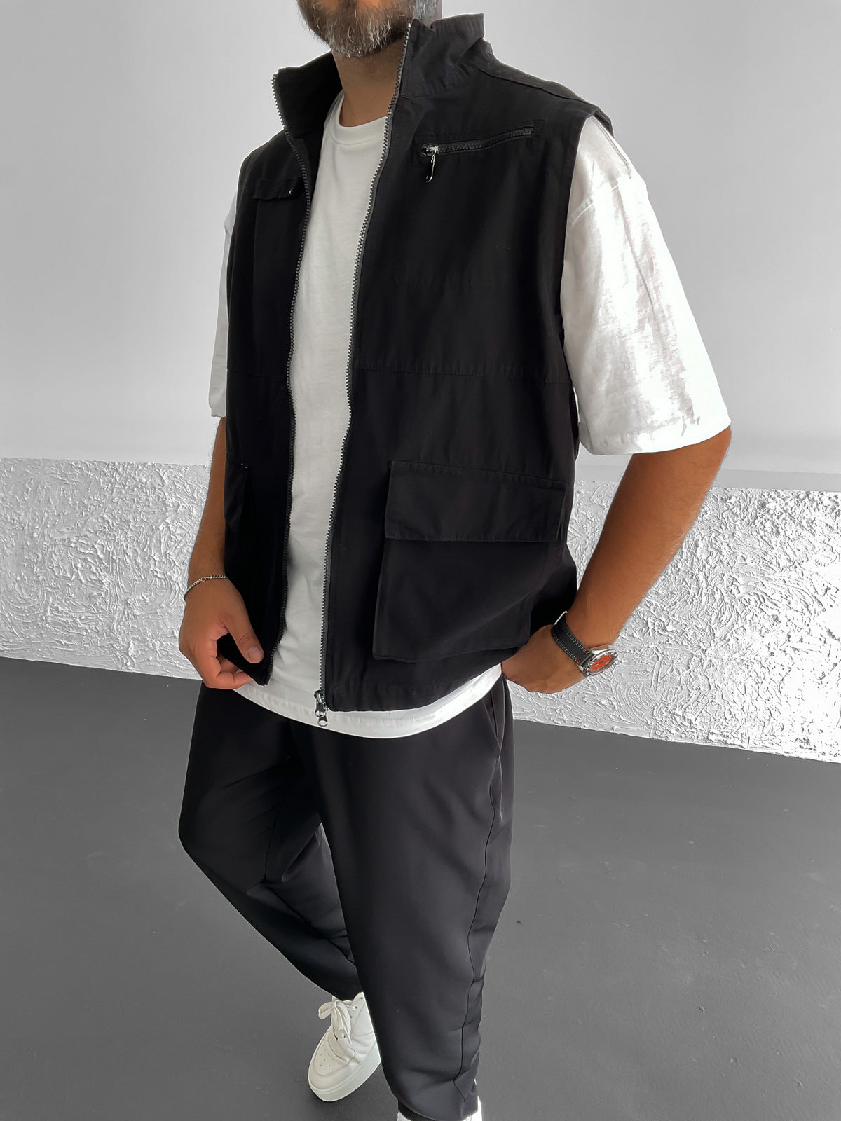 Black Utility Vest