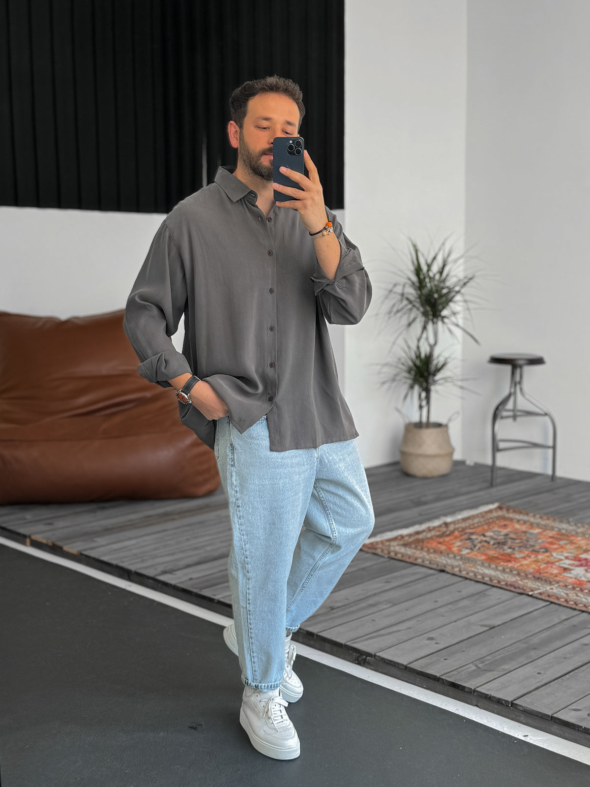 Tencel Fabric Long Sleeve Shirt