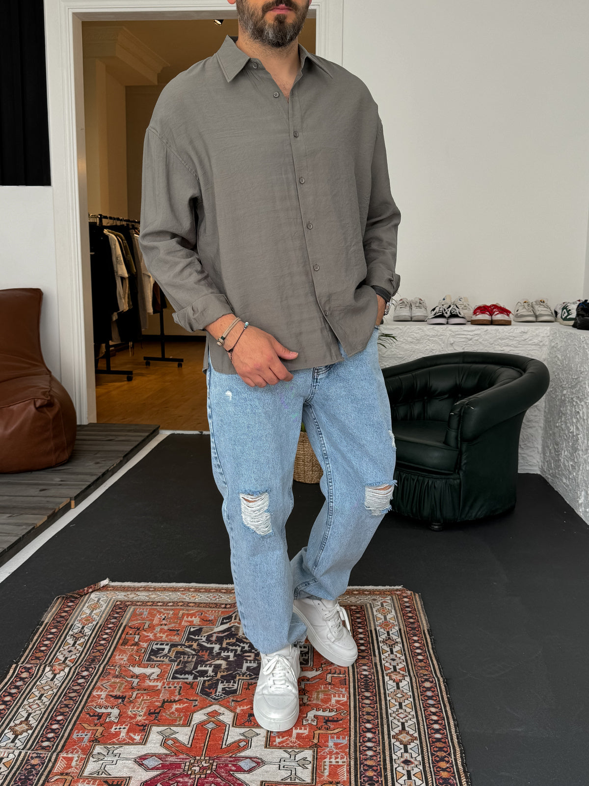 Tencel Fabric Long Sleeve Shirt