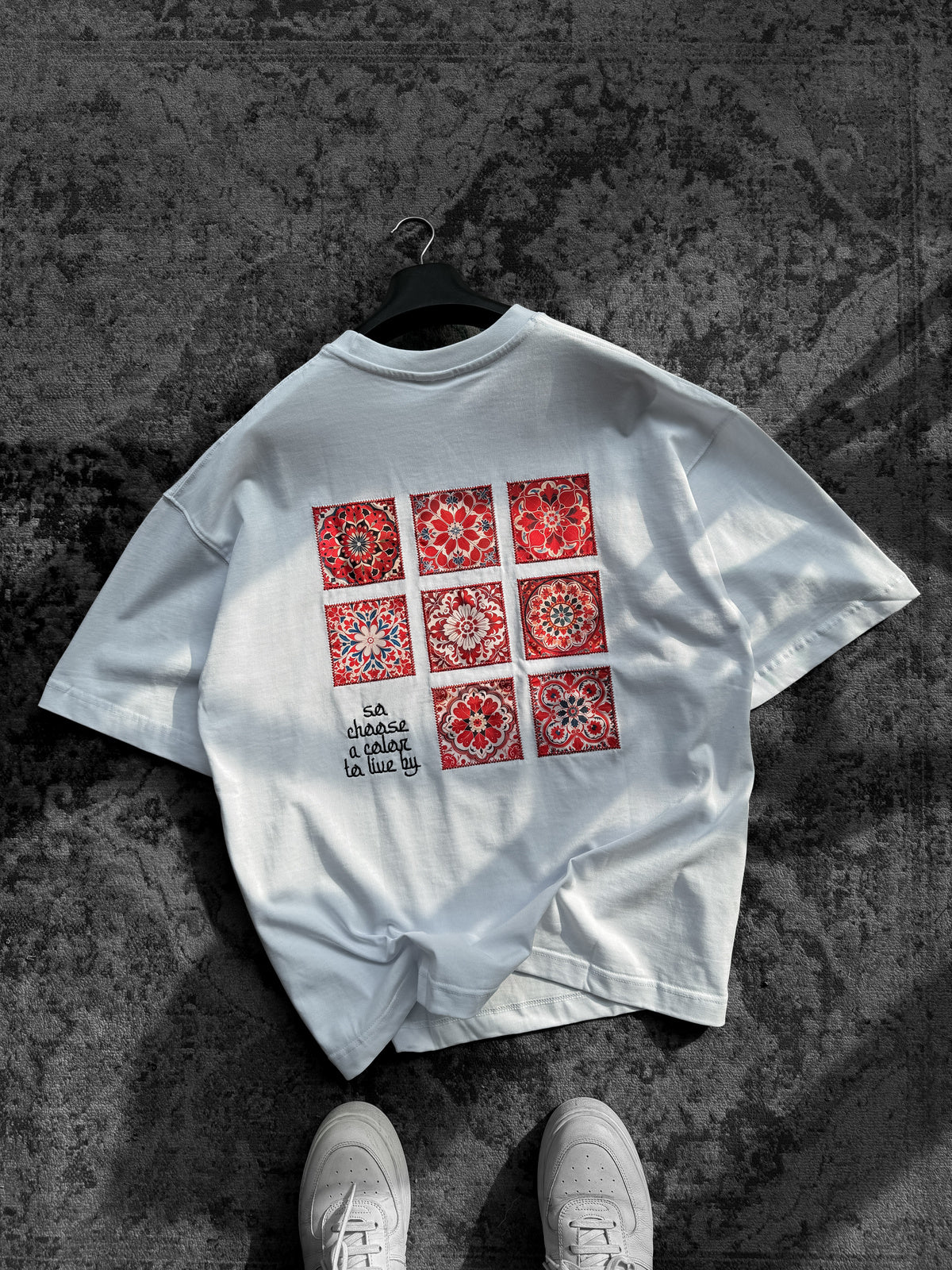 White Graffiti Oversize T-Shirt