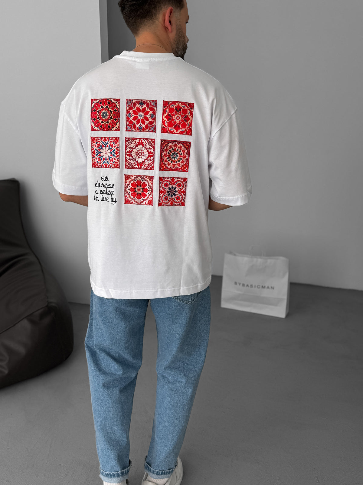 White Graffiti Oversize T-Shirt