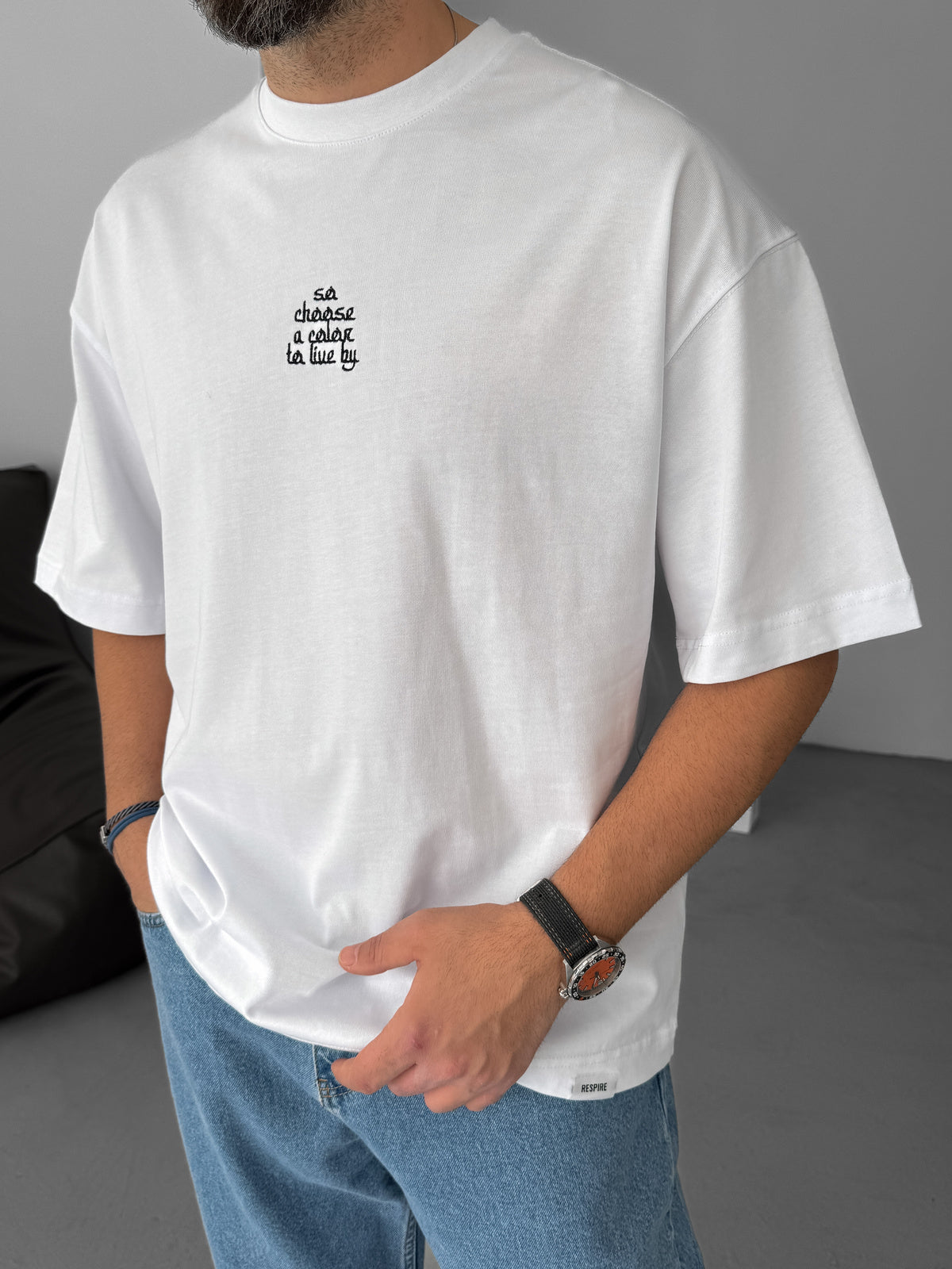 White Graffiti Oversize T-Shirt