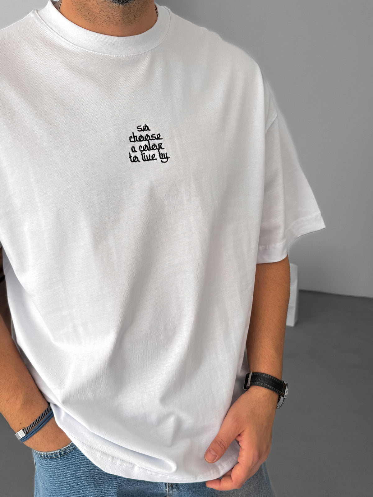 White Graffiti Oversize T-Shirt