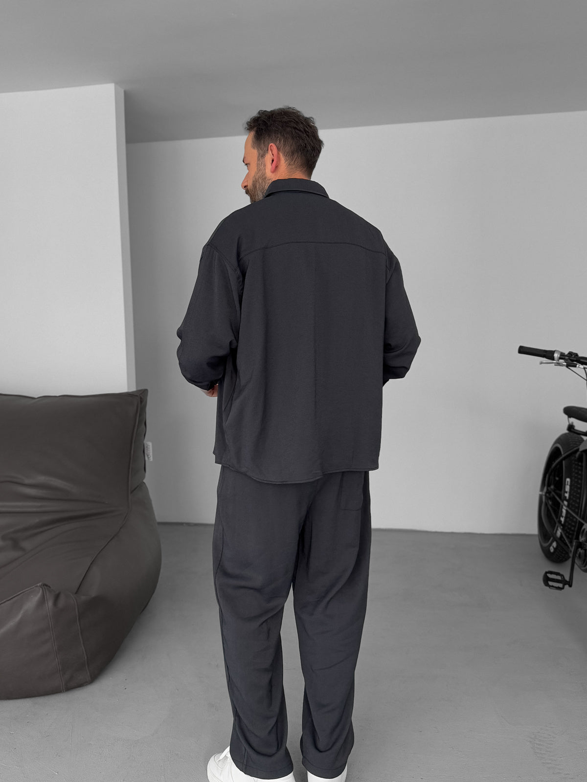 Anthracite Gabardine Fabric Basic Set