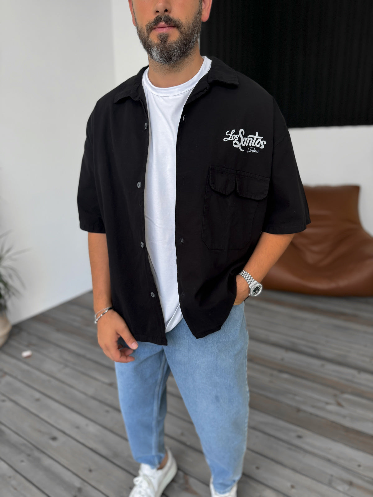 Black Los Santos Gabardine