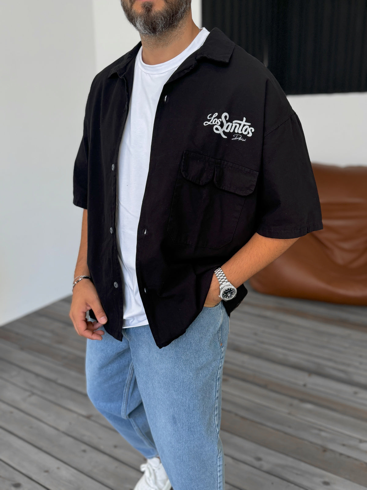 Black Los Santos Gabardine