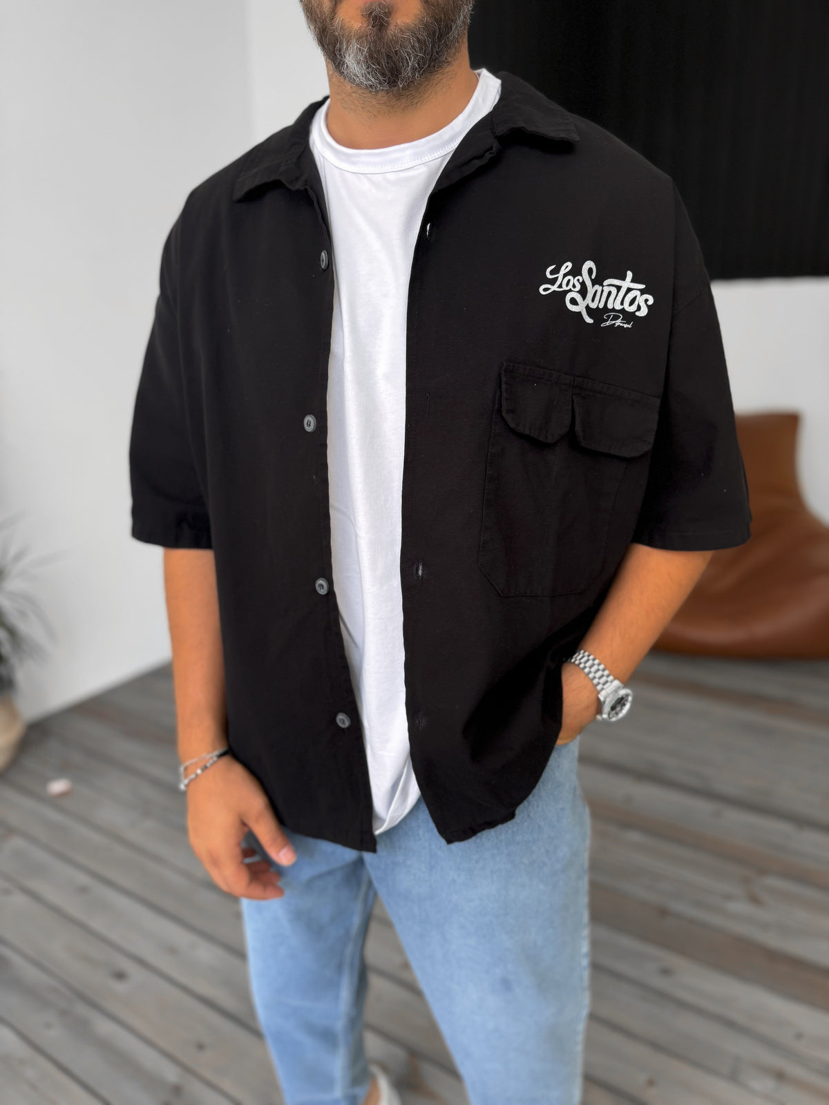 Black Los Santos Gabardine
