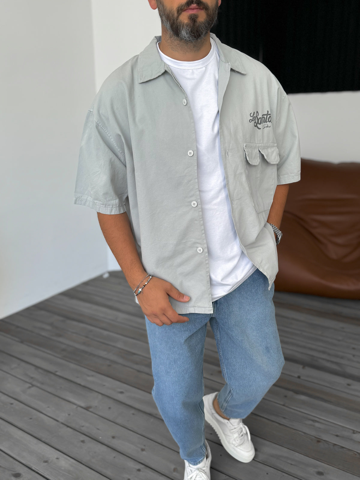 Grey Los Santos Gabardine