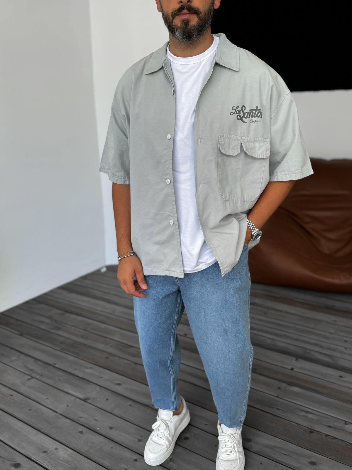 Grey Los Santos Gabardine