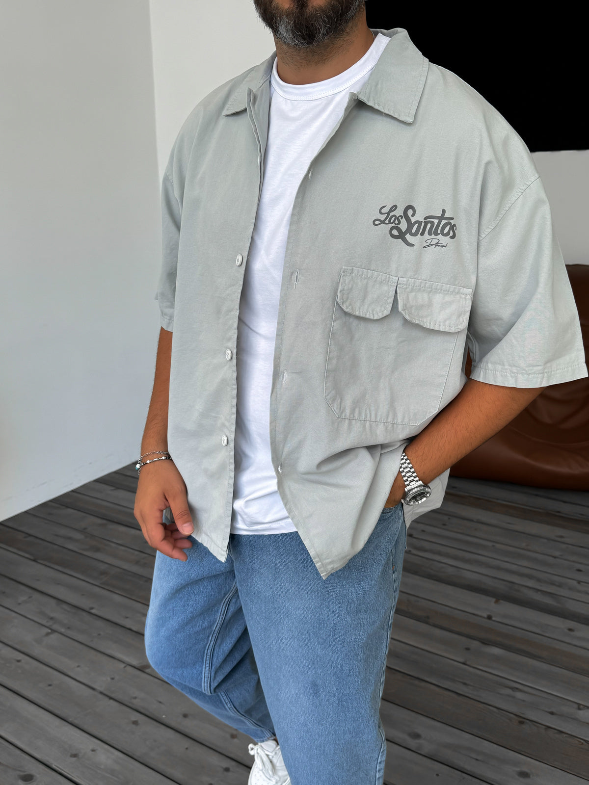 Grey Los Santos Gabardine