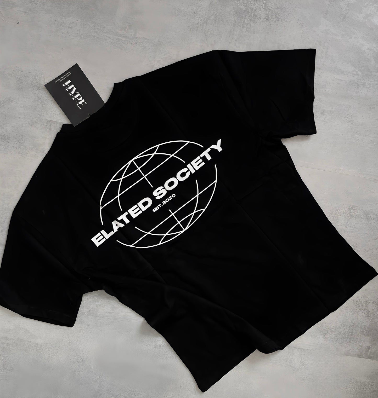 Elated Society Black Oversize T-Shirt