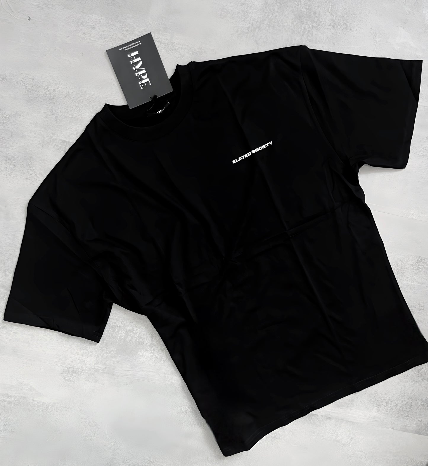 Elated Society Black Oversize T-Shirt