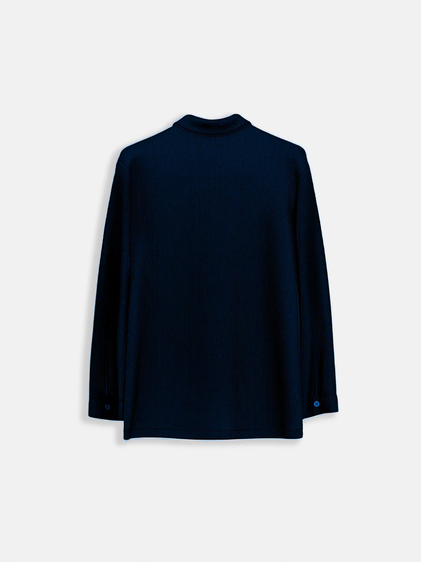 Slim Pocket Cord Shirt | Navy Blue
