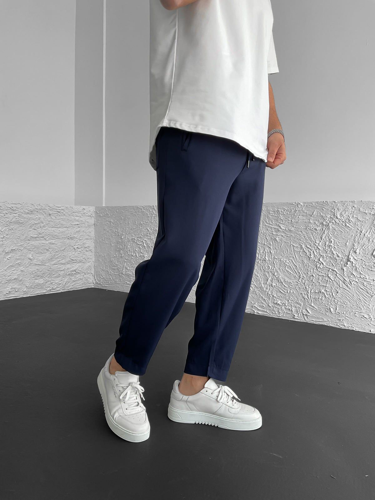 Navy Blue Basic Pants