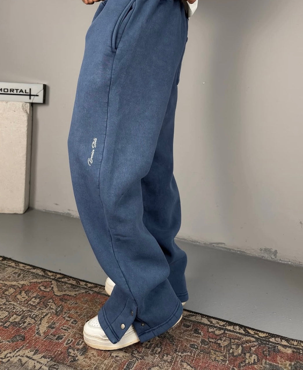 PREMIUM LOOSE CUT BLUE PANTS