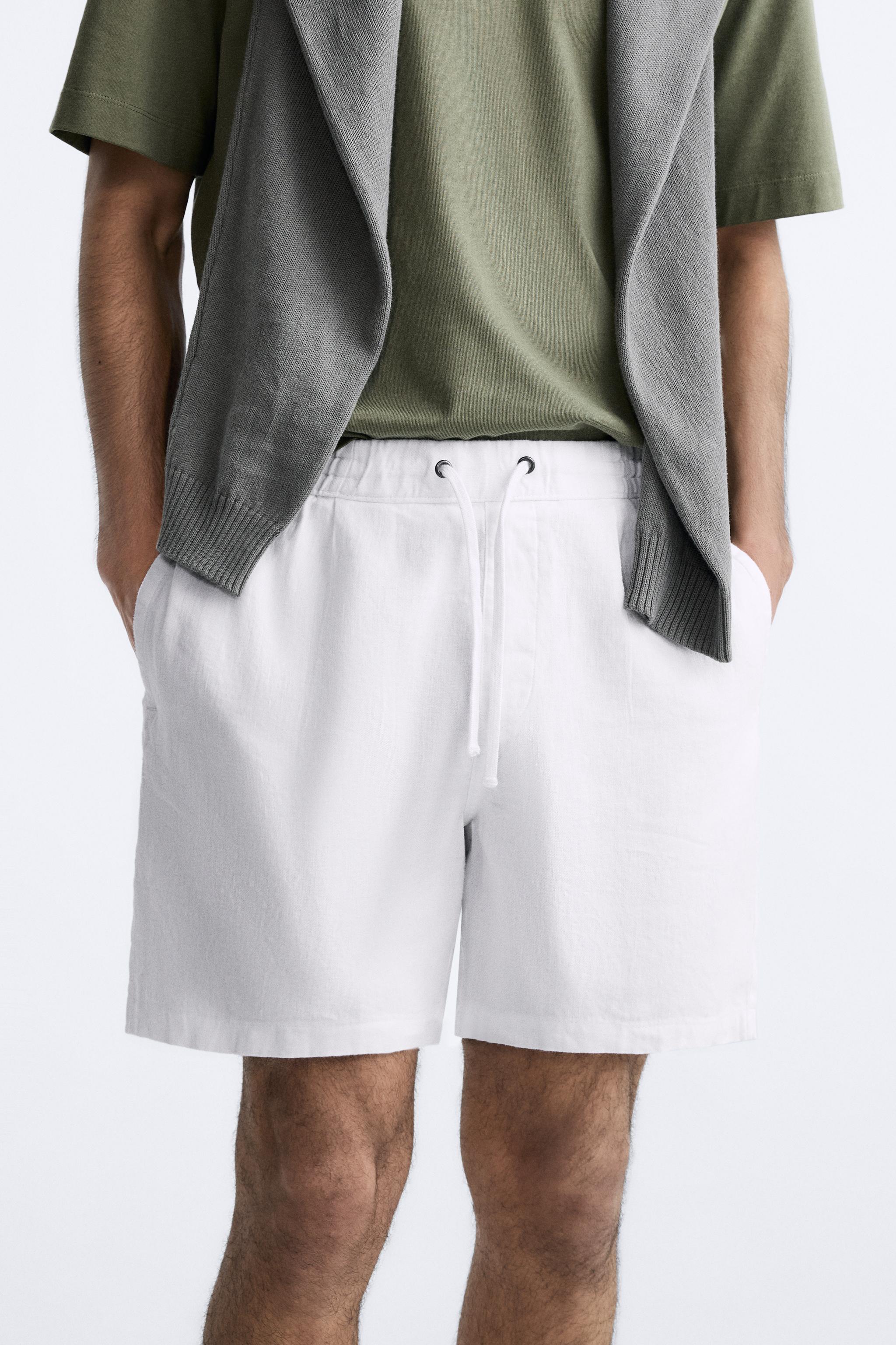 Orientique Linen Essentials Shorts White