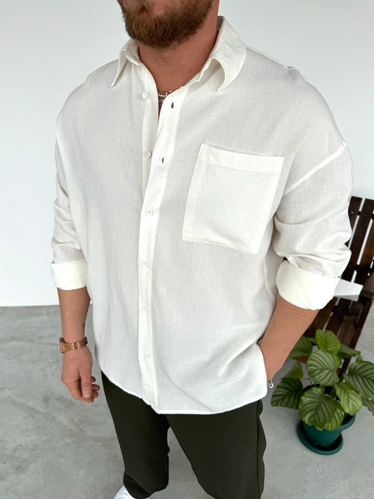 White Linen Shirt