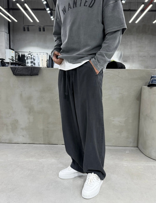 Anthracite Washed Super Baggy