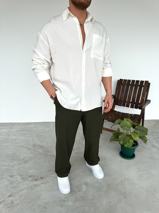 White Linen Shirt