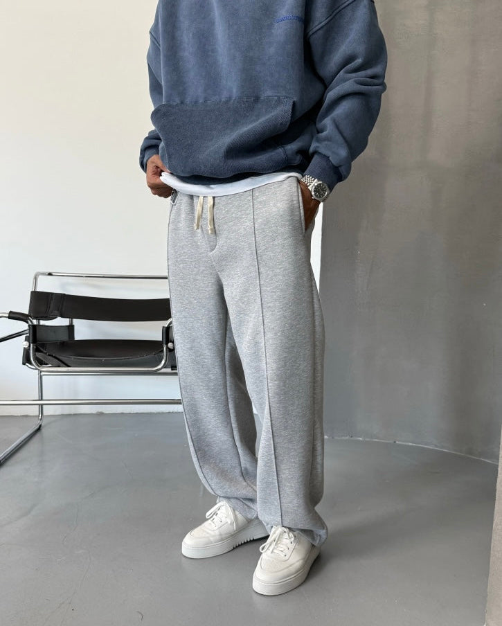 Gray Detail Loose Fit Baggy Tracksuit