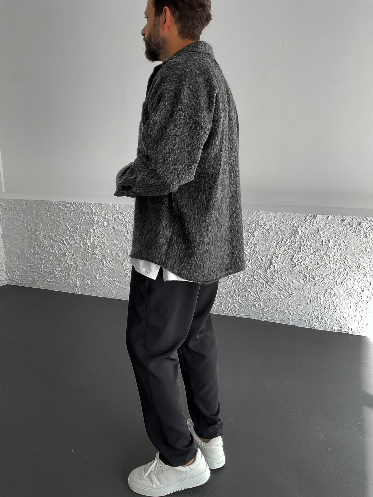 سترة الطوابع أنثراسيت