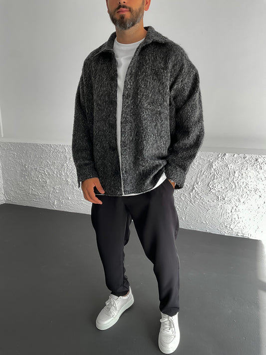 سترة الطوابع أنثراسيت