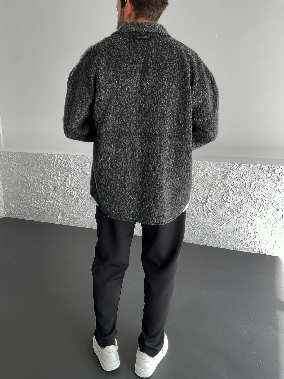 سترة الطوابع أنثراسيت