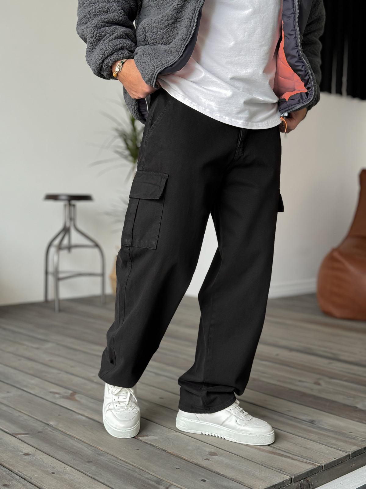 Black Cargo Pants