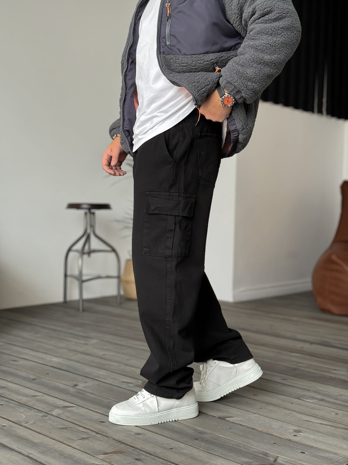 Black Cargo Pants
