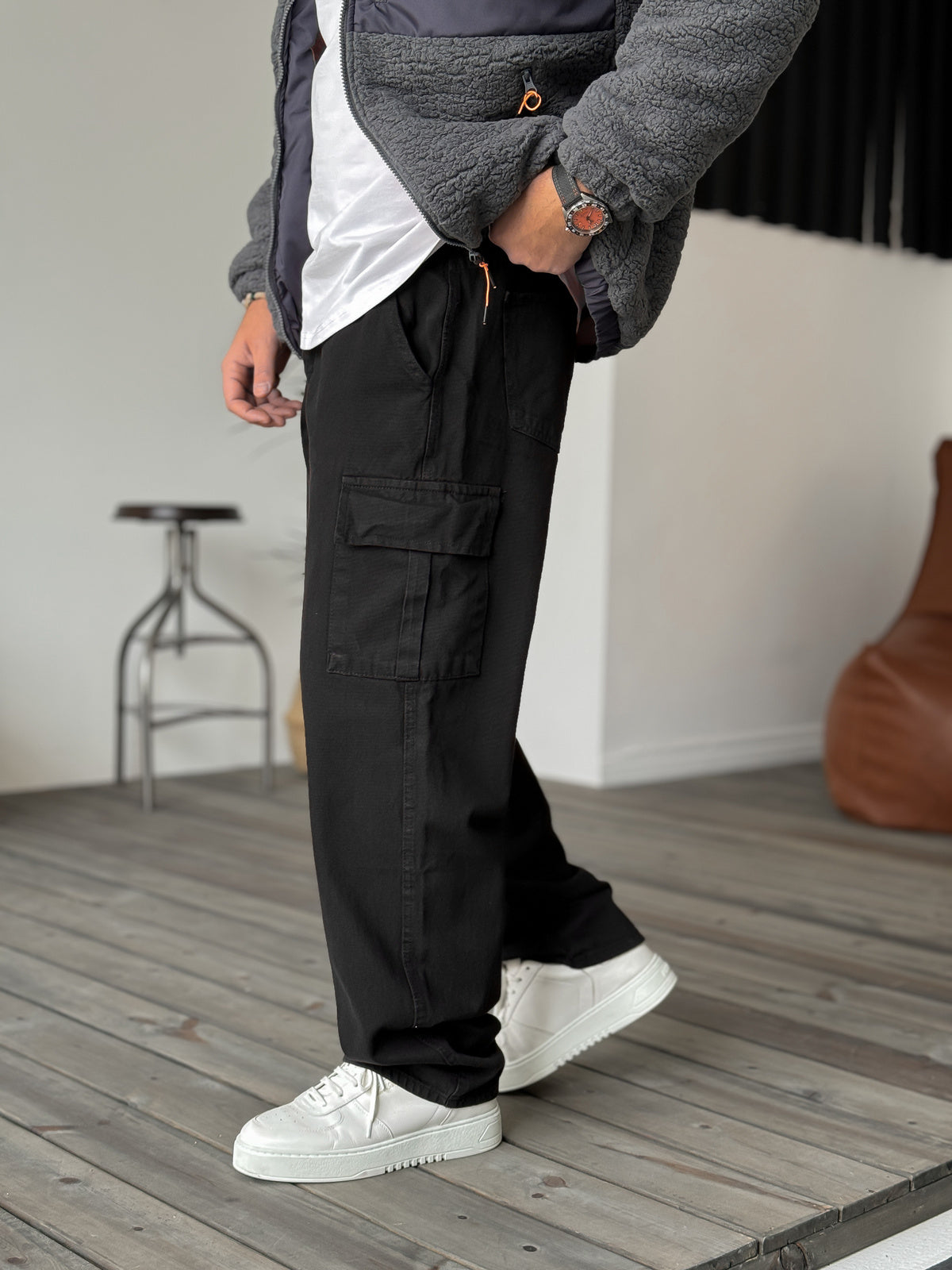 Black Cargo Pants