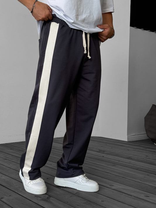 Smoked Straw Striped Pipe Leg Tracksuit