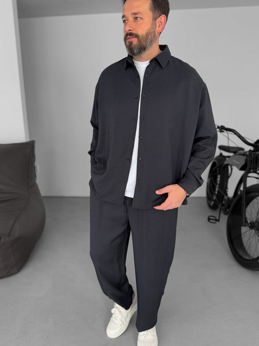 Anthracite Gabardine Fabric Basic Set