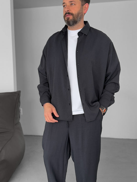 Anthracite Gabardine Fabric Basic Set