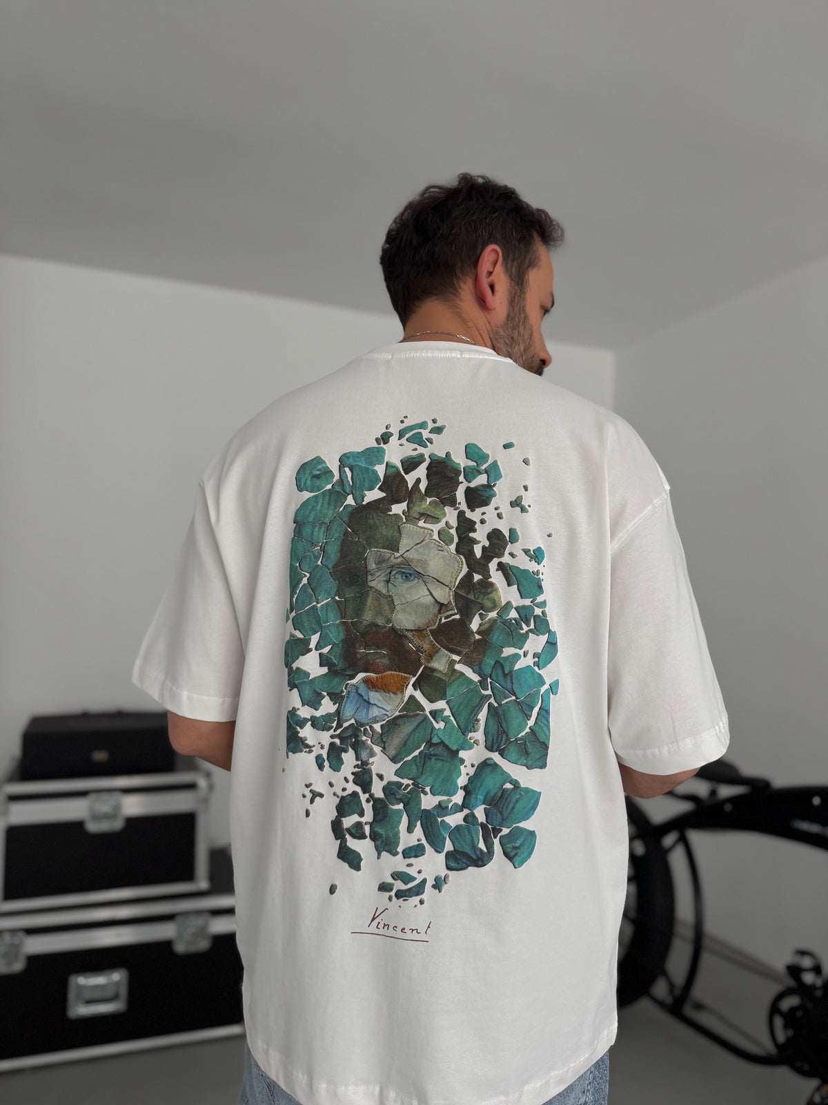 Vincent Van Gogh Oversized T-Shirt - WHITE