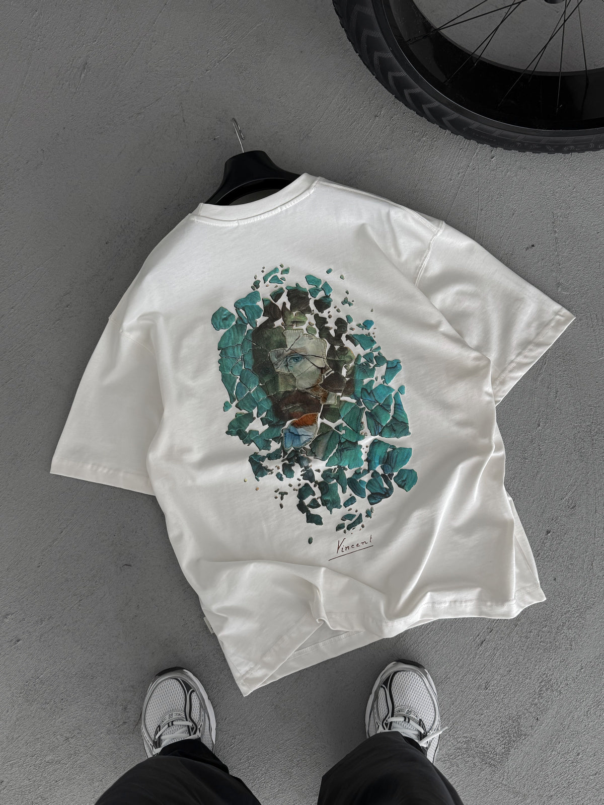 Vincent Van Gogh Oversized T-Shirt - WHITE