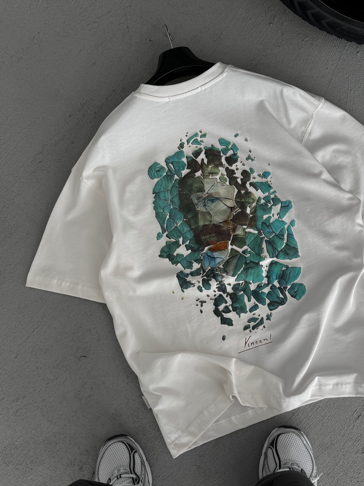 Vincent Van Gogh Oversized T-Shirt - WHITE