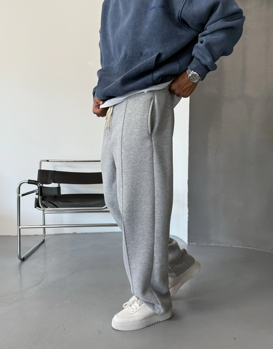 Gray Detail Loose Fit Baggy Tracksuit