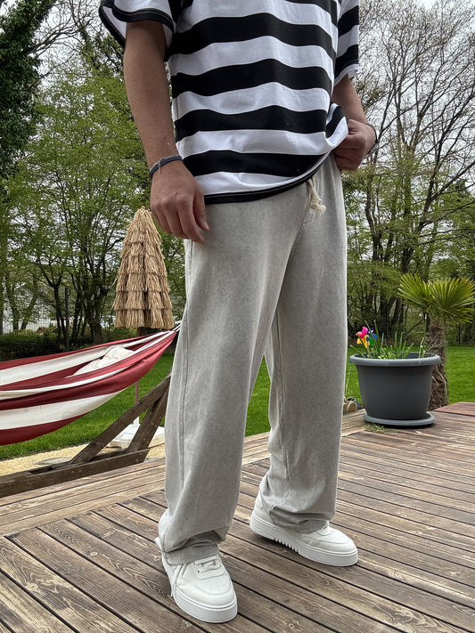 Washed Oversize Basic Set | Light Grey