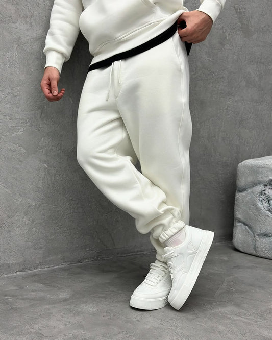 White Elastic Tracksuit
