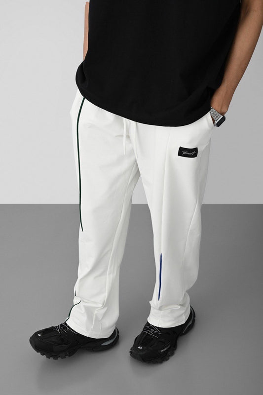 White Striped Pants