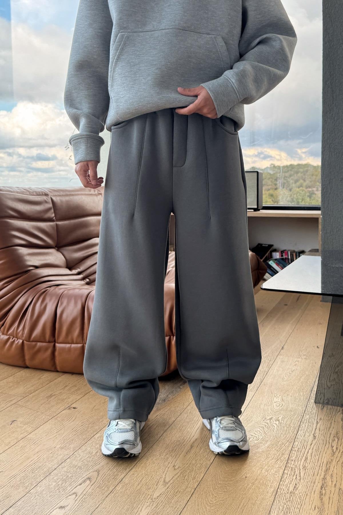 Baggy Tracksuit with Stitched Details